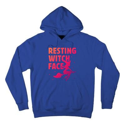 Resting Witch Face Gift Witches Halloween Costume Gift Tall Hoodie