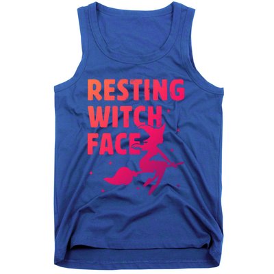 Resting Witch Face Gift Witches Halloween Costume Gift Tank Top