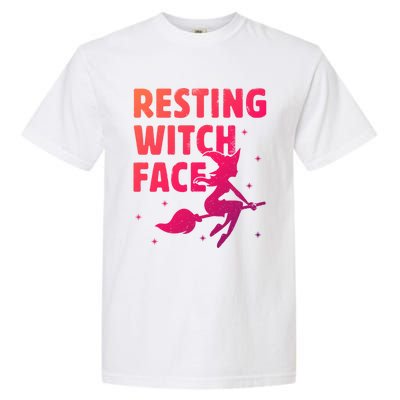 Resting Witch Face Gift Witches Halloween Costume Gift Garment-Dyed Heavyweight T-Shirt