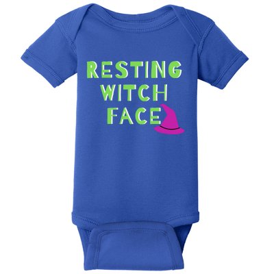 Resting Witch Face Halloween Statet Cool Gift Baby Bodysuit