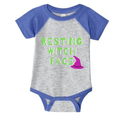 Resting Witch Face Halloween Statet Cool Gift Infant Baby Jersey Bodysuit