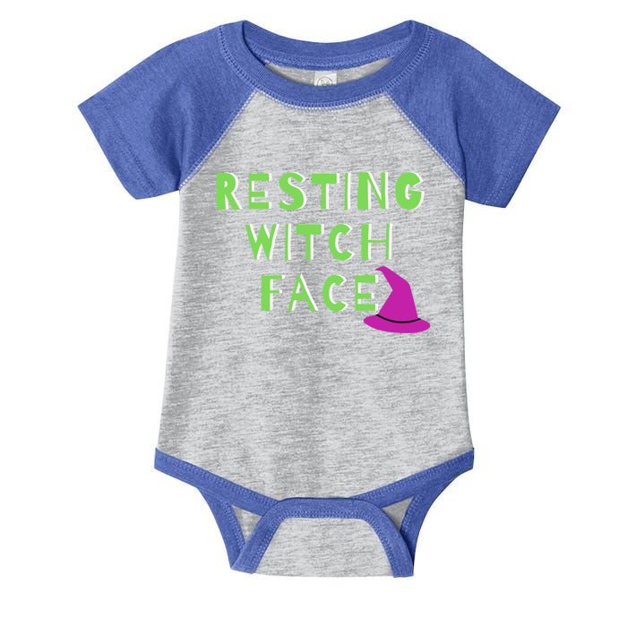 Resting Witch Face Halloween Statet Cool Gift Infant Baby Jersey Bodysuit