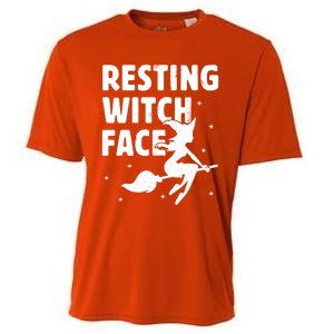 Resting Witch Face Cool Gift Witches Halloween Costume Gift Cute Gift Cooling Performance Crew T-Shirt