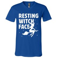 Resting Witch Face Cool Gift Witches Halloween Costume Gift Cute Gift V-Neck T-Shirt