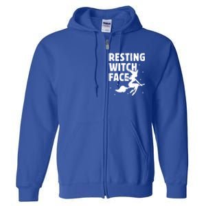 Resting Witch Face Cool Gift Witches Halloween Costume Gift Cute Gift Full Zip Hoodie