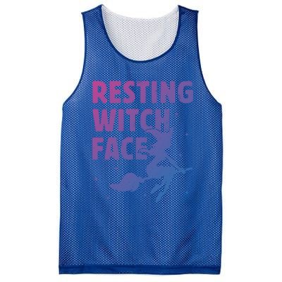 Resting Witch Face Cool Gift Witches Halloween Costume Gift Cute Gift Mesh Reversible Basketball Jersey Tank