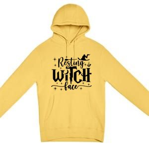 Resting Witch Face Cool Gift Funny Halloween Gift Premium Pullover Hoodie