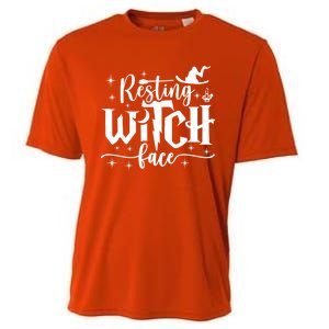 Resting Witch Face Cool Gift Funny Halloween Gift Cooling Performance Crew T-Shirt