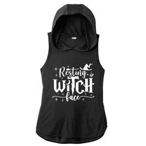 Resting Witch Face Cool Gift Funny Halloween Gift Ladies PosiCharge Tri-Blend Wicking Draft Hoodie Tank