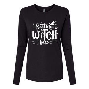 Resting Witch Face Cool Gift Funny Halloween Gift Womens Cotton Relaxed Long Sleeve T-Shirt