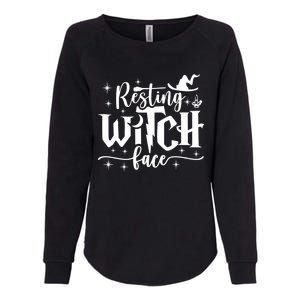 Resting Witch Face Cool Gift Funny Halloween Gift Womens California Wash Sweatshirt