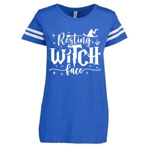 Resting Witch Face Cool Gift Funny Halloween Gift Enza Ladies Jersey Football T-Shirt