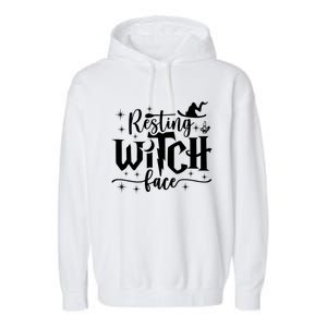 Resting Witch Face Cool Gift Funny Halloween Gift Garment-Dyed Fleece Hoodie