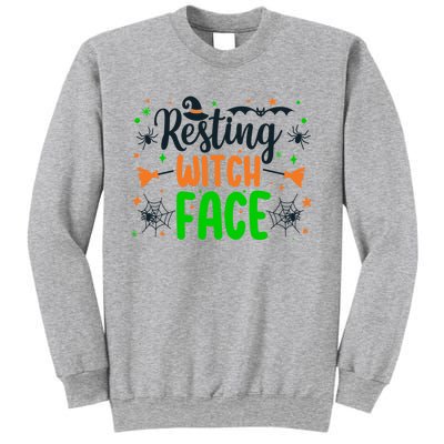 Resting Witch Face Spooky Halloween Vibes Gift Sweatshirt