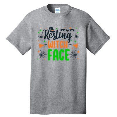 Resting Witch Face Spooky Halloween Vibes Gift Tall T-Shirt