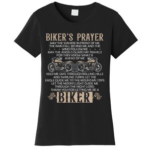 Ride with Faith Inspirational Motorcycle Prayer Women's T-Shirt