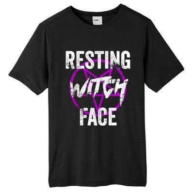 Resting Witch Face Occult Wiccan Pagan Gothic Witchcraft Gift Tall Fusion ChromaSoft Performance T-Shirt