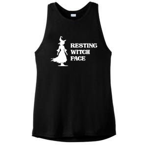 Resting Witch Face Funny Gift Ladies PosiCharge Tri-Blend Wicking Tank