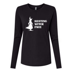 Resting Witch Face Funny Gift Womens Cotton Relaxed Long Sleeve T-Shirt