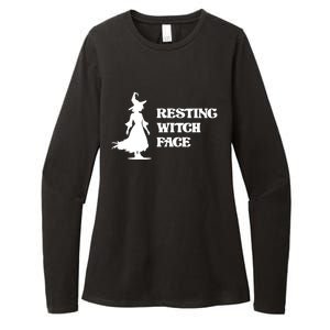 Resting Witch Face Funny Gift Womens CVC Long Sleeve Shirt