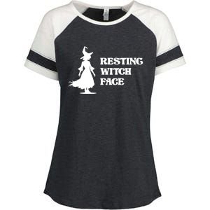 Resting Witch Face Funny Gift Enza Ladies Jersey Colorblock Tee