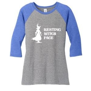 Resting Witch Face Funny Gift Women's Tri-Blend 3/4-Sleeve Raglan Shirt