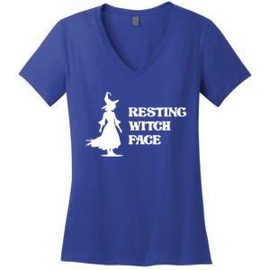 Resting Witch Face Funny Gift Women's V-Neck T-Shirt