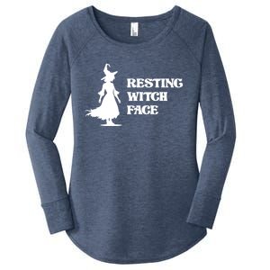 Resting Witch Face Funny Gift Women's Perfect Tri Tunic Long Sleeve Shirt