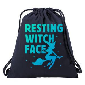 Resting Witch Face Cool Gift Witches Halloween Costume Gift Cute Gift Drawstring Bag