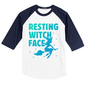 Resting Witch Face Cool Gift Witches Halloween Costume Gift Cute Gift Baseball Sleeve Shirt