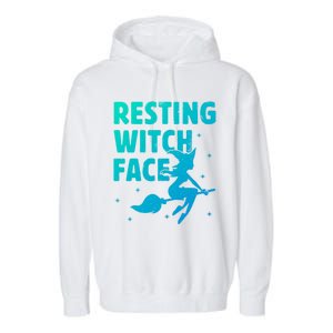 Resting Witch Face Cool Gift Witches Halloween Costume Gift Cute Gift Garment-Dyed Fleece Hoodie