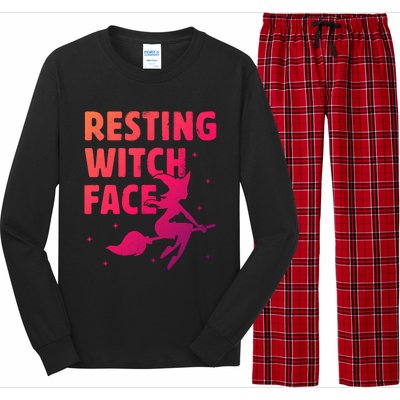 Resting Witch Face Cool Gift Witches Halloween Costume Gift Cute Gift Long Sleeve Pajama Set