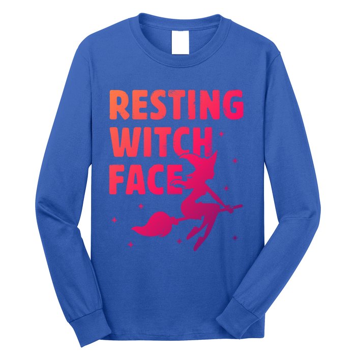 Resting Witch Face Cool Gift Witches Halloween Costume Gift Cute Gift Long Sleeve Shirt