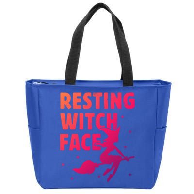 Resting Witch Face Cool Gift Witches Halloween Costume Gift Cute Gift Zip Tote Bag