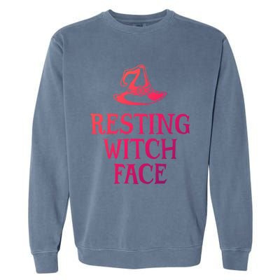 Resting Witch Face Gift Garment-Dyed Sweatshirt