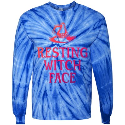 Resting Witch Face Gift Tie-Dye Long Sleeve Shirt