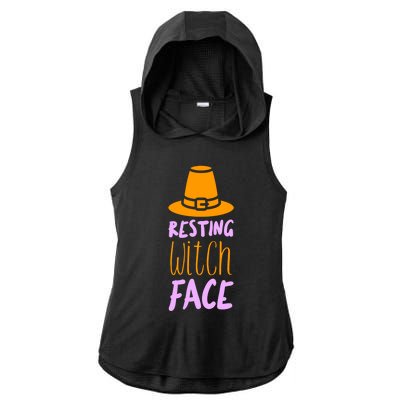 Resting Witch Face Gift Ladies PosiCharge Tri-Blend Wicking Draft Hoodie Tank