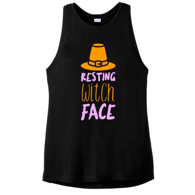 Resting Witch Face Gift Ladies PosiCharge Tri-Blend Wicking Tank