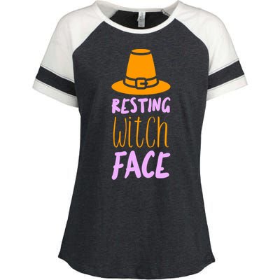 Resting Witch Face Gift Enza Ladies Jersey Colorblock Tee