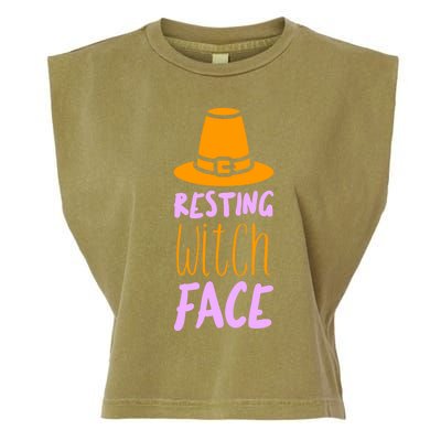 Resting Witch Face Gift Garment-Dyed Women's Muscle Tee