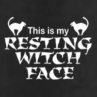 Resting Witch Face Gift 7 Panel Mesh Trucker Snapback Hat