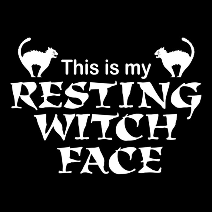 Resting Witch Face Gift 7-Panel Snapback Hat