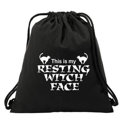 Resting Witch Face Gift Drawstring Bag