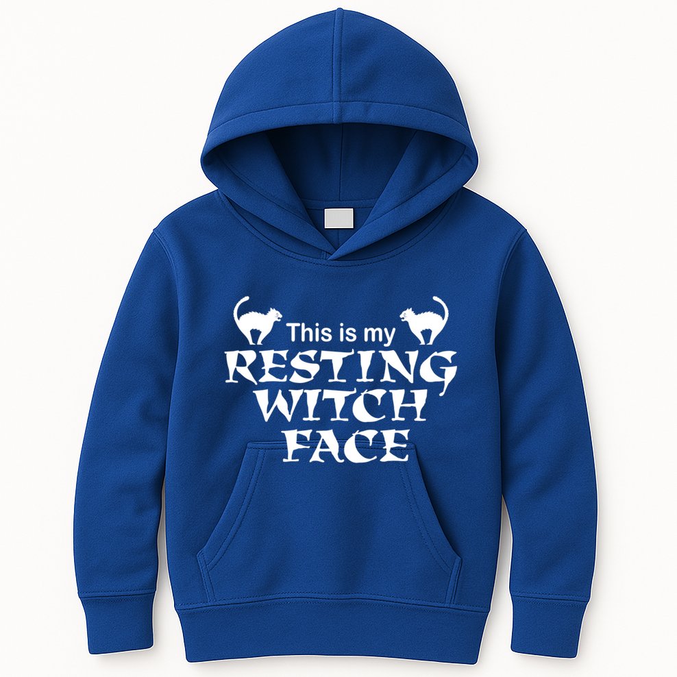 Resting Witch Face Gift Kids Hoodie