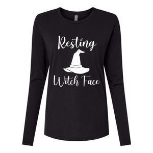 Resting Witch Face Gift Womens Cotton Relaxed Long Sleeve T-Shirt