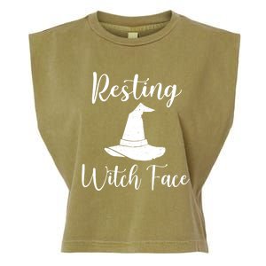 Resting Witch Face Gift Garment-Dyed Women's Muscle Tee