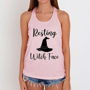 Resting Witch Face Gift Women's Knotted Racerback Tank