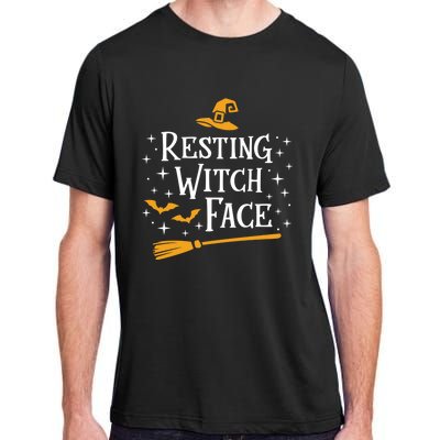 Resting Witch Face Gift Broomstick Funny Spooky Party Adult ChromaSoft Performance T-Shirt