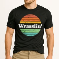 Retro Wrasslin Funny Wrestling Lover 70s Style Cooling Performance Crew T-Shirt
