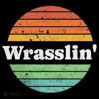Retro Wrasslin Funny Wrestling Lover 70s Style Flatbill Hat